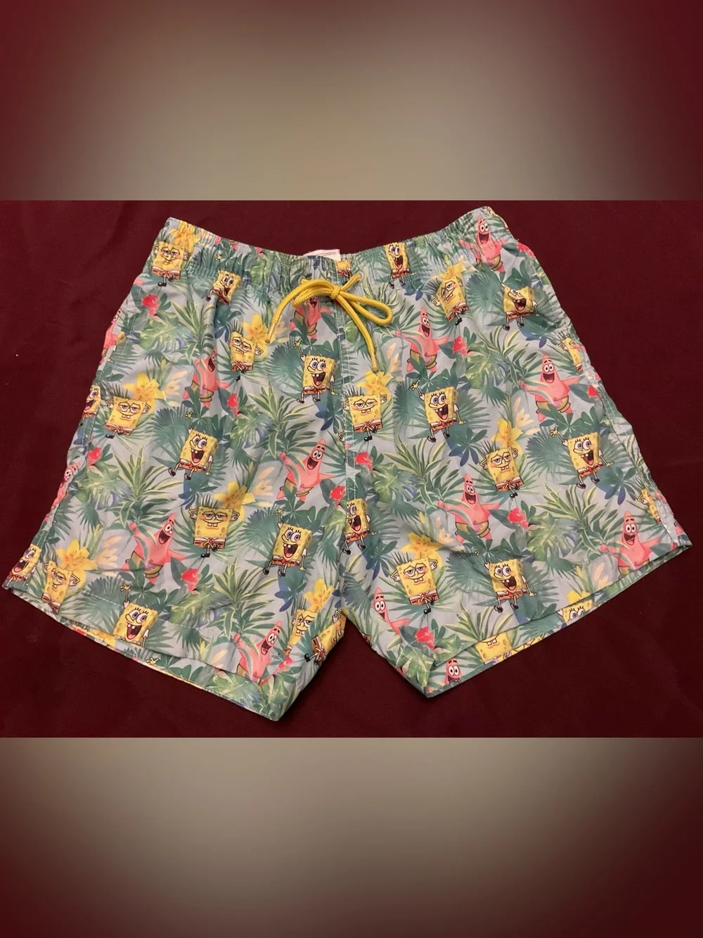 H&M Light Blue SpongeBob & Patrick Tropical Swim Trunks
